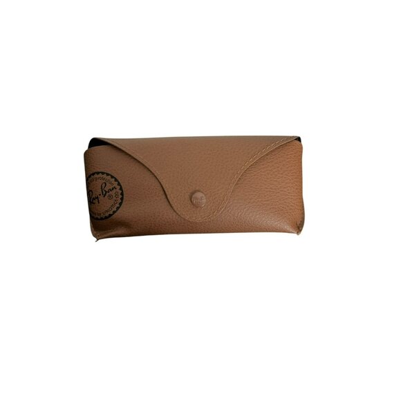 Ray‎ Ban Soft Sunglasses Case Leather Pouch Universal Brown - Picture 1 of 5